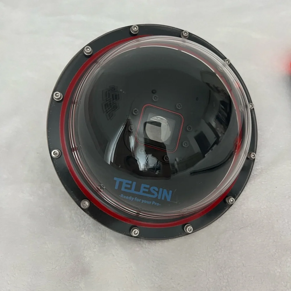 Telesin Dome Port with Orange Handle